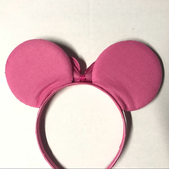 Handmade Disney Ears Minnie Mouse with Bow Pink - Picture 5 of 5